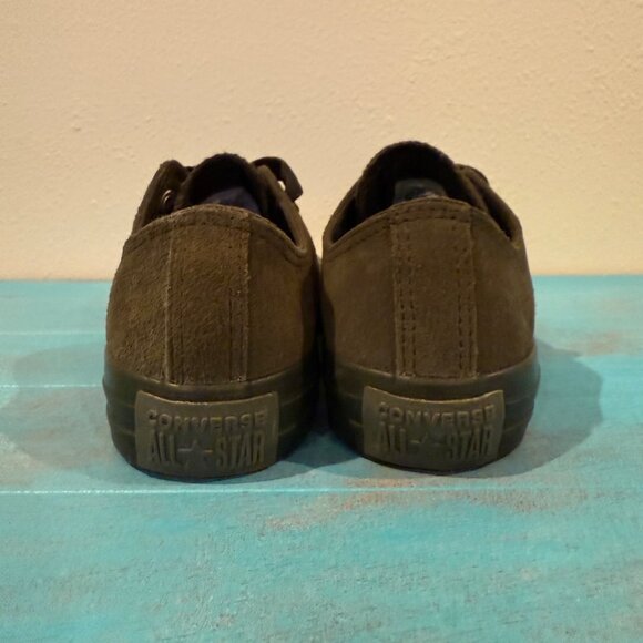 Converse All Star Low-Top Olive Green Suede Sneakers 162466C Women 5.5 - Picture 5 of 9